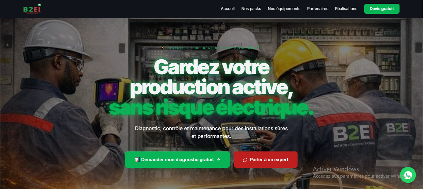 Aperçu du projet B2EI SARL